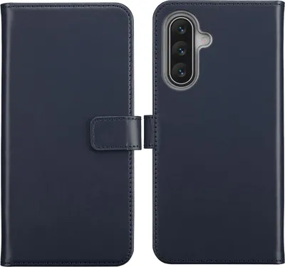 Zdjęcie produktu dla Selencia Prawdziwa skórzana obudowa do Samsung Galaxy A17 (5G) / (4G) – niebieska