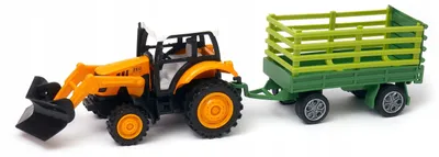 Obrázek produktu pro Hračkový zemědělský traktor "Dromader" s přívěsem