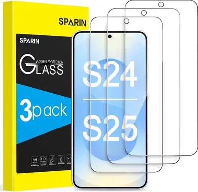 Image de Film de protection Samsung Galaxy S24 verre blindé HD-clair 9H anti-rayures 3 pièces
