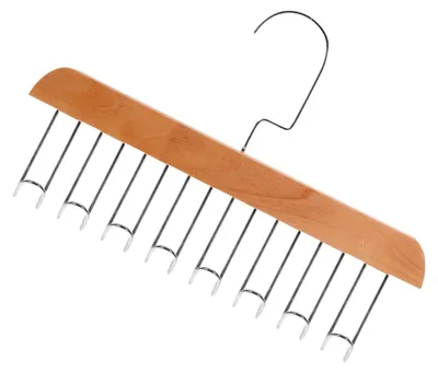 Produktbild von Multifunktionaler Kleiderbügel für Handtaschen und Gürtel mit 8 Haken
