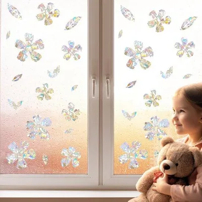 Produktbild von 3D Prisma Regenbogenfolie PVC Selbstklebende Lichtfänger für Fenster