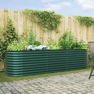 Immagine prodotto di Maison Exclusive - Aiuola rialzata verde 320 x 80 x 81 cm Acciaio