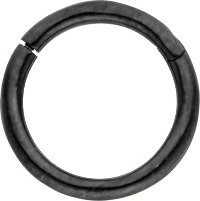 Produktbild von Segmentring aus Edelstahl schwarz mit Klick-System Scharnier Ringstärke 1,2mm