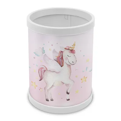 Produktbild von itenga Stifteköcher Motiv Einhorn Höhe 10 cm Durchmesser 8 cm