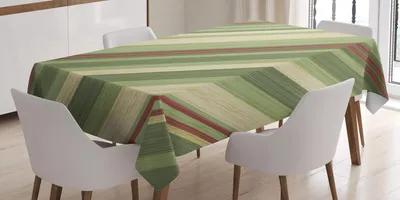 Produktbild von ABAKUHAUS Jahrgang Tischdecke, Rote grüne diagonale Streifen auf altem gealtertem Design Grungy Hintergrund-Zusammenfassungs-Druck, 140 x 200 cm, Creme Grün Rot