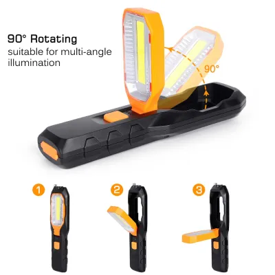 Obrázok produktu pre Dobíjateľné pracovné svetlo COB, svetlo COB, pracovné svetlo COB, magnetické pracovné svetlo, lampa COB s magnetickým háčikom