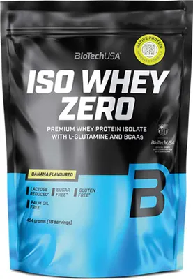 Produktbild von BioTech USA Iso-Molke 454 g laktosereduzierter Bananengeschmack