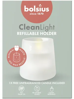 Produktbild von Bolsius Cleanlight Starterkit - ohne Duft Weiß