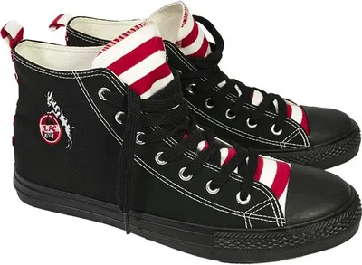 Produktbild von 1.FC Köln Schnürer Logo, Sneaker Turnschuh Leinenschuh, Gr. 43, schwarz