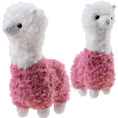 Produktbild von Alpaka-Plüschtier, flauschig, Maskottchen-Lama, 28 cm, ZA4402
