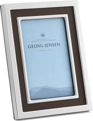 Produktbild von Georg Jensen MANHATTAN PICTURE FRAME LEATHER & SS MIRROR 10x15 CM (4x6 IN 10019592