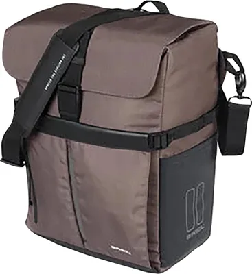 Produktbild von Basil Move Einzelpacktasche MIK Hooks 15 Liter braun - wasserabweisend, Helmf...