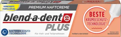 Produktbild von blend a dent Super Haftcreme für Zahnersatz Krümelschutz je 40g