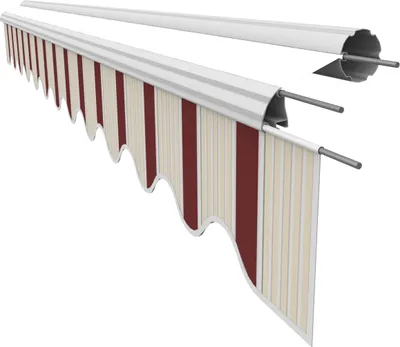 Produktbild von VANA Markisen Volant für 3 m Markisen Markisenstoff Markisentuch Sonnenschutz nur Volant fertig genäht Maß 2,82 x 0,21 m Design SPD046