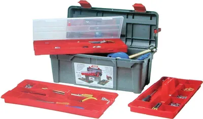 Image de Boite à outils avec 2 baladeurs et un organiseur