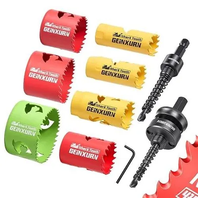 Zdjęcie produktu dla Otwornice bimetalowe zestaw 9 szt 25 76MM do wiertarki drewno