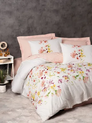 Produktbild von L'Essentiel Linge de Maison, Emma v2 - Salmon, Ranforce Single XXL Bettbezug-Set (DE), Lachs, 100 % BAUMWOLLE RANFORCE, 155 x 220 cm