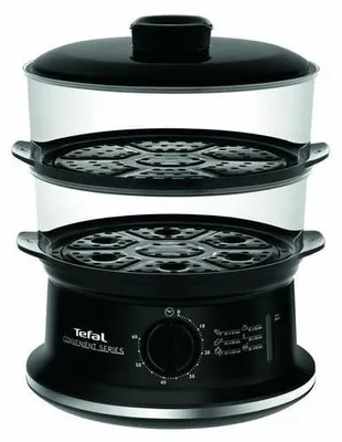 Produktbild von TEFAL VC140135 Dampfgarer Schwarz, 900 W, Anzahl Körbe 2