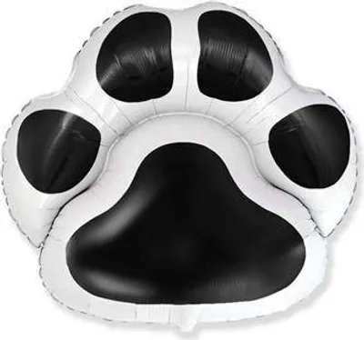Produktbild von Folienballon Fx Paw Schwarz, 61cm