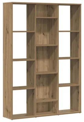 Image de vidaXL Séparation de pièce/bibliothèque Chêne Artisan 100x24x140cm Matériau dérivé du bois