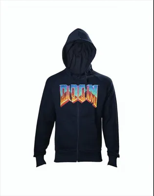 Produktbild von DOOM Hoodie -S- Vintage Logo, schwarz
