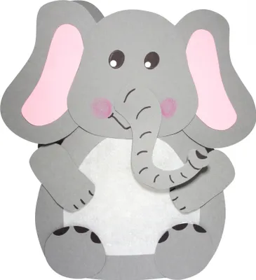 Produktbild von Laternen Bastelset Elefant von Prell, 4 Stück