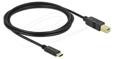 Image de DELOCK USB Kabel Delock C -> B St/St 2.00m schwarz