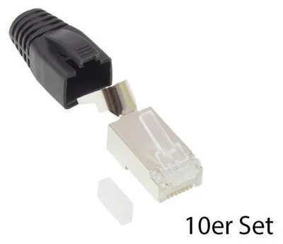 Immagine prodotto di Alcasa GC-N0094 Drahtverbinder RJ45 Schwarz - Weiß (GC-N0094)