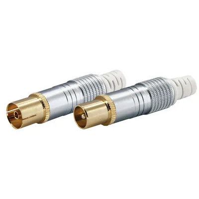 Produktbild von Schwaiger KST6062S 531, IEC169-2, Gold, Silber, Metall, 2 Stück(e)
