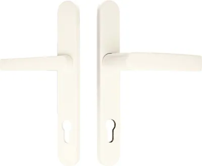 Produktbild von Premium Drückergarnitur Breva - Schildbreite 35mm, Farbe:Braun RAL 8019, Griffart:Griff-Knauf
