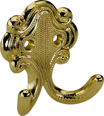 Produktbild von Hettich Mantelhaken 6,9 x 5,8 x 2,6 cm Zinkdruckguss gold - 1 Stück