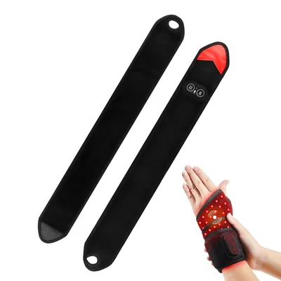 Produktbild von Beheiztes Handmassagegerät mit Rotlicht, Bandage für Handgelenk, Ellenbogen oder Knöchel mit drei Wärmestufen