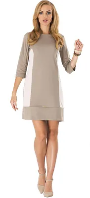 Produktbild von Minikleid A-Form Kleid Tunika; Beige/S/36