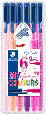 Produktbild von STAEDTLER Fasermaler triplus color "MY flamingo COLOURS" 6er