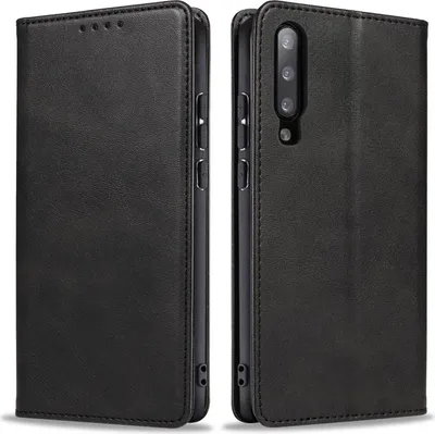 Produktbild von Handyhülle für Samsung Galaxy A70 / A70s Kunstleder Flip Cover Hülle Handytasche Case Kartenfach Farbe: Schwarz