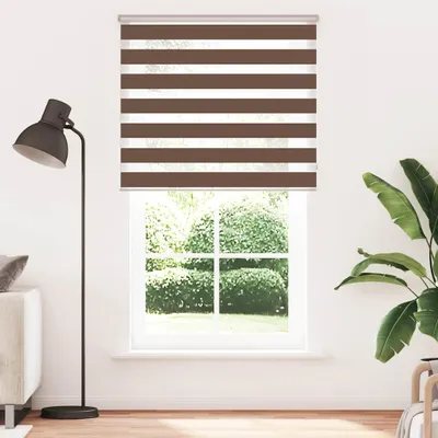 Obrázek produktu pro vidaXL Dvojitá roleta hnědá 135x200 cm Šířka látky 130,9 cm Polyester