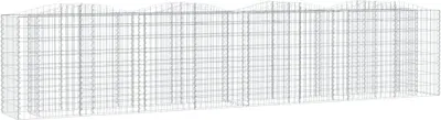 Produktbild von vidaXL Gabionen-Hochbeet mit Hochbogen 400x50x100 cm Verzinktes Eisen