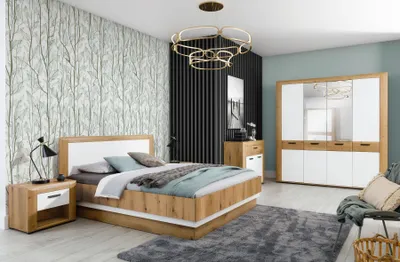 Productafbeelding van Furniture24 Hangplank Besto Bt11, wandplank 153X22X24 Cm, wandplank/rek Evoke, eikenhout