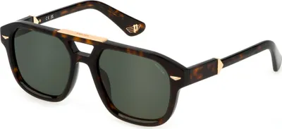 Produktbild von Police MONUMENT 1 SPLL19 SHINY DARK HAVANA/GREEN 55/20/145 Uni Sonnenbrillen