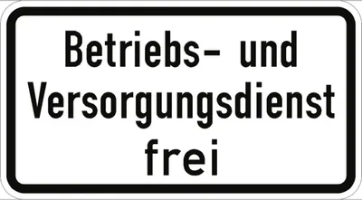 Produktbild von Verkehrsschild VZ1026-39, Betriebs- und Versorgungsdienst frei, Alu, RA2, 600...