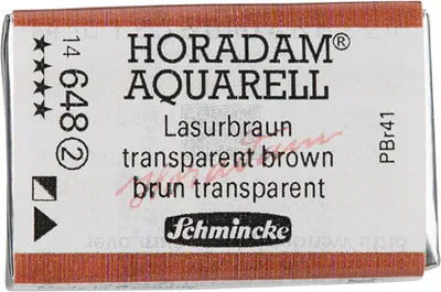 Produktbild von Schmincke HORADAM Aquarell Lasurbraun Aquarell 14 648 043 1/1 Naepfchen