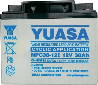 Produktbild von Yuasa Blei-Akku NPC 38 12 Volt