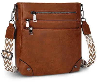 Produktbild von TANTOMI Umhängetasche für Damen – Handtasche aus Kunstleder mit mehreren Fächern u