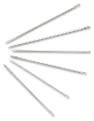 Leernadeln 25 Stück 0,90x43mm dreieckige Spitze Edelstahl