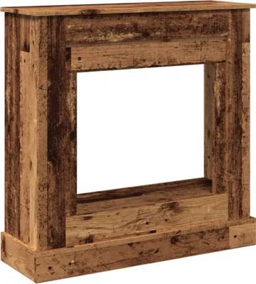 Obrázok produktu pre vidaXL Krbová obruba vzhľad starého dreva 90x30x90 cm materiál na báze dreva