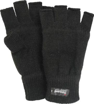 Produktbild von Halbfinger Handschuh  mit Thinsulate Futter gestrickt in 2 Farben