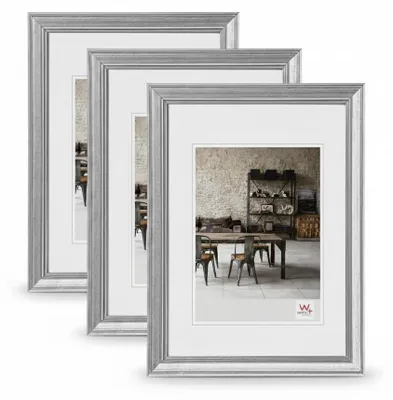 Fotolijsten 30x40 cm, Silber, 3er-Set, rechteckig