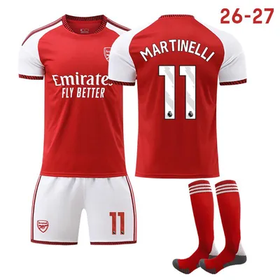 Obrázok produktu pre #11 Martinelli Domáci futbalový dres Arsenalu pre deti aj dospelých 26-27 VEĽKOSŤ:M