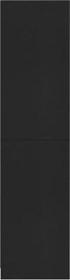 vidaXL Kleiderschrank Schwarz 100x50x200 cm Holzwerkstoff
