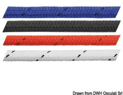 Zdjęcie produktu dla Marlow Mattbreid lina poliestrowa, czarny 4 mm Osculati 06.435.04NE